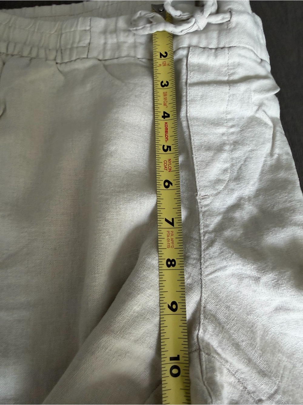 Old Navy Linen Blend Pull On Pants Beige Size Medium - Picture 6 of 6